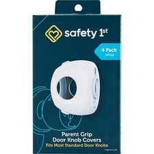 Safety 1st Parent Grip Door Knob Covers, White, One Size,4 4 Pack, White