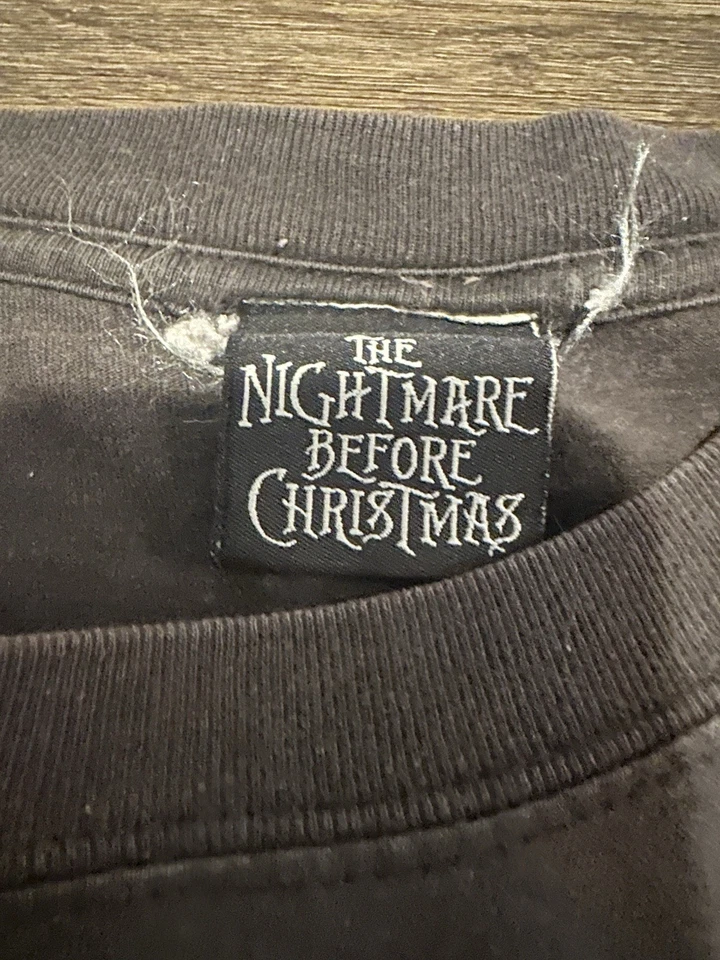 Camisa Vintage Pesadilla Antes de Navidad Disney Bloqueo Choque Barril Talla Grande Foto 4 de 4