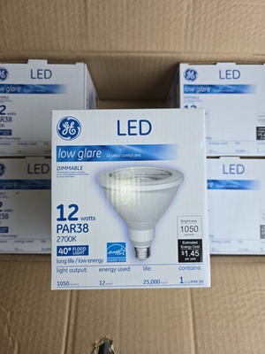 #ad GE LED LOW GLARE VISUAL COMFORT LENS DIMMABLE 12W PAR38 2700K LED12D38W3827 25 $22.50
