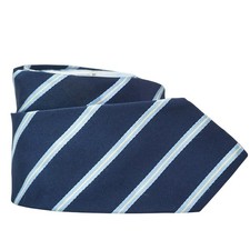 Brooks Brothers Boys Youth Navy Blue Striped Silk Necktie Kids Tie