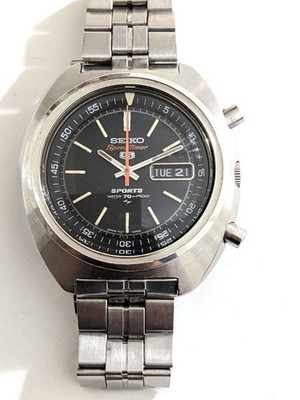 Overhauled, Made in 1970, Seiko Speedtimer 7017-6010 Chronograph