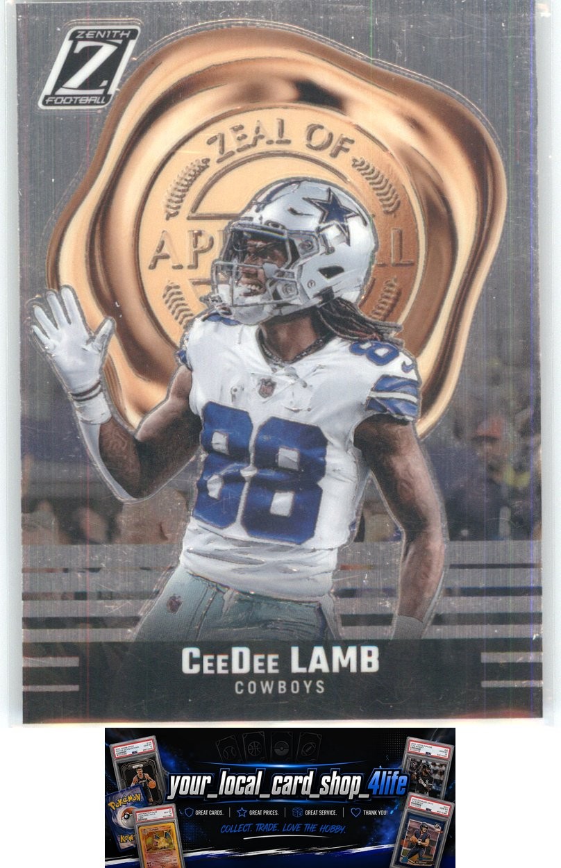 2023 Panini Zenith Zeal of Approval #17 CEEDEE LAMB Dallas Cowboys