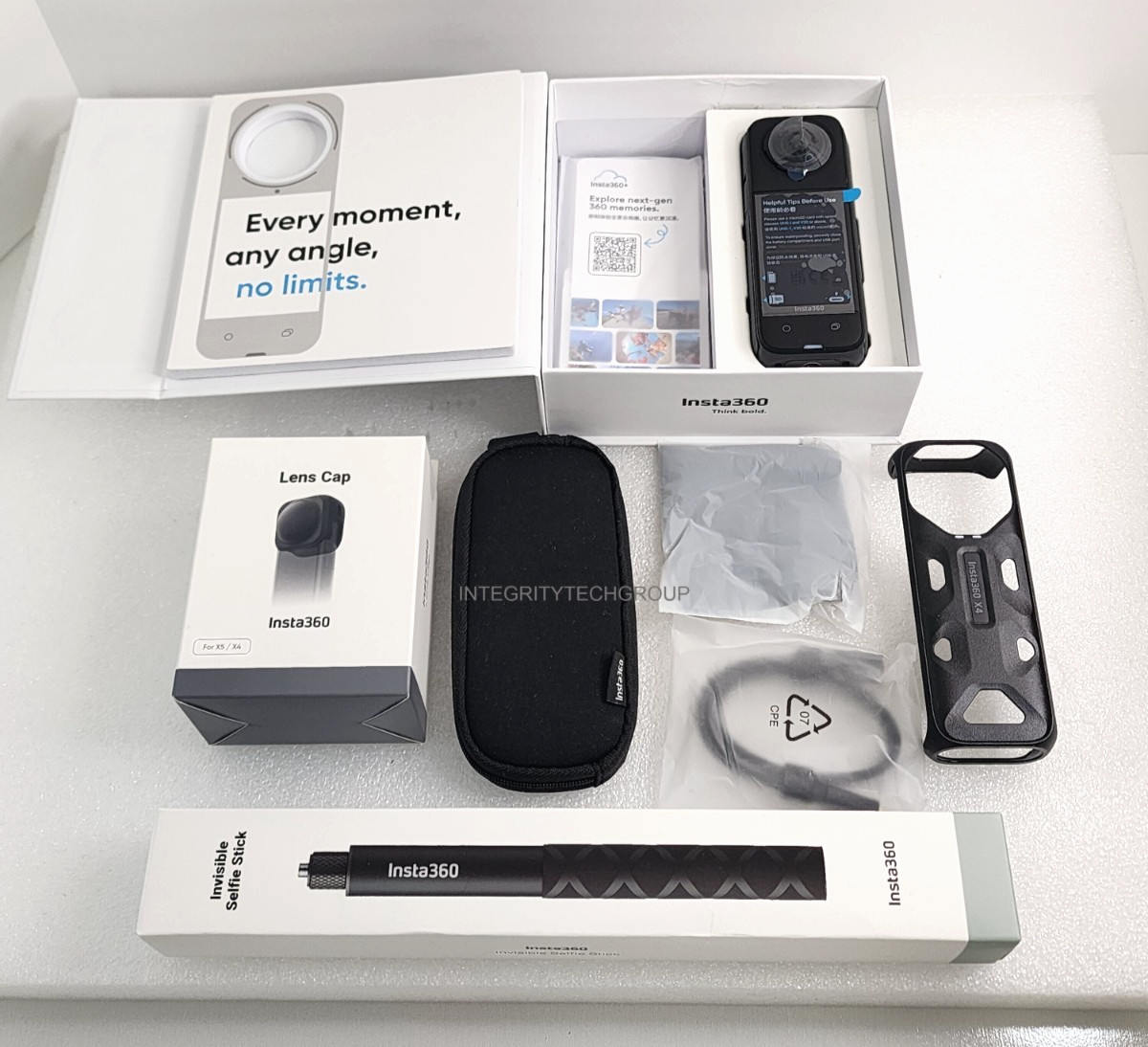Insta360 X4 Standard Bundle Waterproof 8K 360 Action Camera, 4K Wide-Angle, NEW