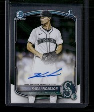 2025 Bowman Draft #CPA-KA Kade Anderson Chrome Prospect Autographs 1st SS