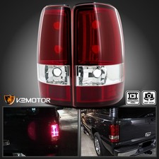 Fits 2000-2006 Chevy Suburban Tahoe Gmc Yukonyukon Xl Redclear Tail Lights