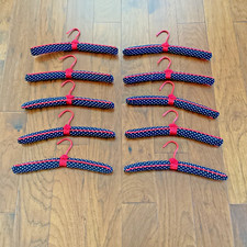 Minnie Mouse-Lot of 10 Black/White/ Red Padded Clothes Hangers/Super Clean/Cute