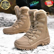 Men's Winter Snow Boots Waterproof Insulated Outdoor Hiking Work NonSlip Shoe US