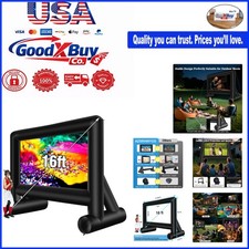 Inflatable 16FT Outdoor Movie Screen with Blower - Front  Rear Projection, P...