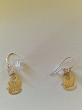 14ct Gold Cat Earrings