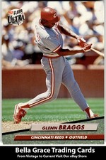 1992 Fleer Ultra Glenn Braggs #185 Cincinnati Reds MLB Baseball 