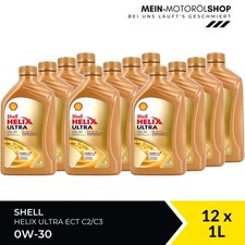 Shell Helix Ultra ECT C2 C3 0W-30 VW 507 504 PORSCHE C30 12x1 litri = 12 litri