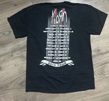 Korn TOUR 2004 Tシャツ 古着 00s KORN 「TOUR 2004」 Bone Hand Sign ミクスチャー ラップ