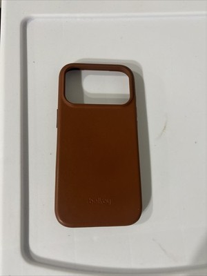 Bellroy Premium Leather Case for iPhone 17 Pro - Rust Brown