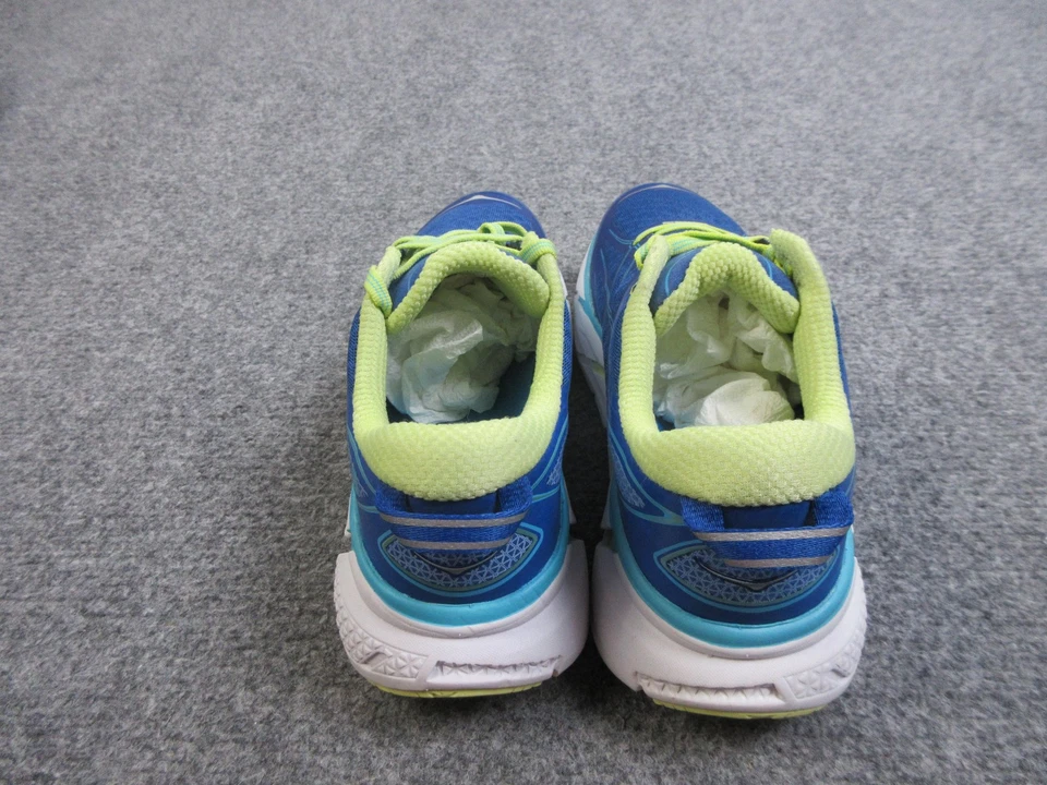 Zapatos para correr de carretera Hoka One One Clifton 2 para mujer talla 8 azul lima 1008329 TBSLM Foto 4 de 4