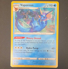 Vaporeon SWSH: Sword & Shield Promos SWSH072 Holo Promo Eng Stage 1 110HP on eBay