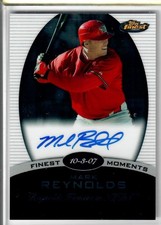 2008 Topps Finest - Finest Moments Autographs Mark Reynolds #FMA-MR (AU) B589