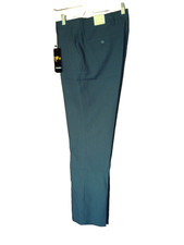 NWT Solid Gray 35 x 32.5 Flat Front Mens Dress Pants 4 pocket design New w/ Tags