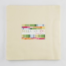 Bella Solids 10" Square Junior Pack in Snow by Moda