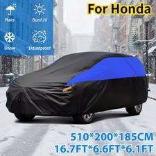 Full Car Cover For Honda Waterproof Dust Outdoor All Weather Uv Protection -blue