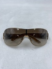 Versace Brown Medusa Icon Gold Shield Sunglasses