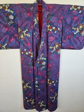 1910s,Antique Japanese Silk KIMONO Robe , Gown, Dressing,Lingerie, Nightwear,120