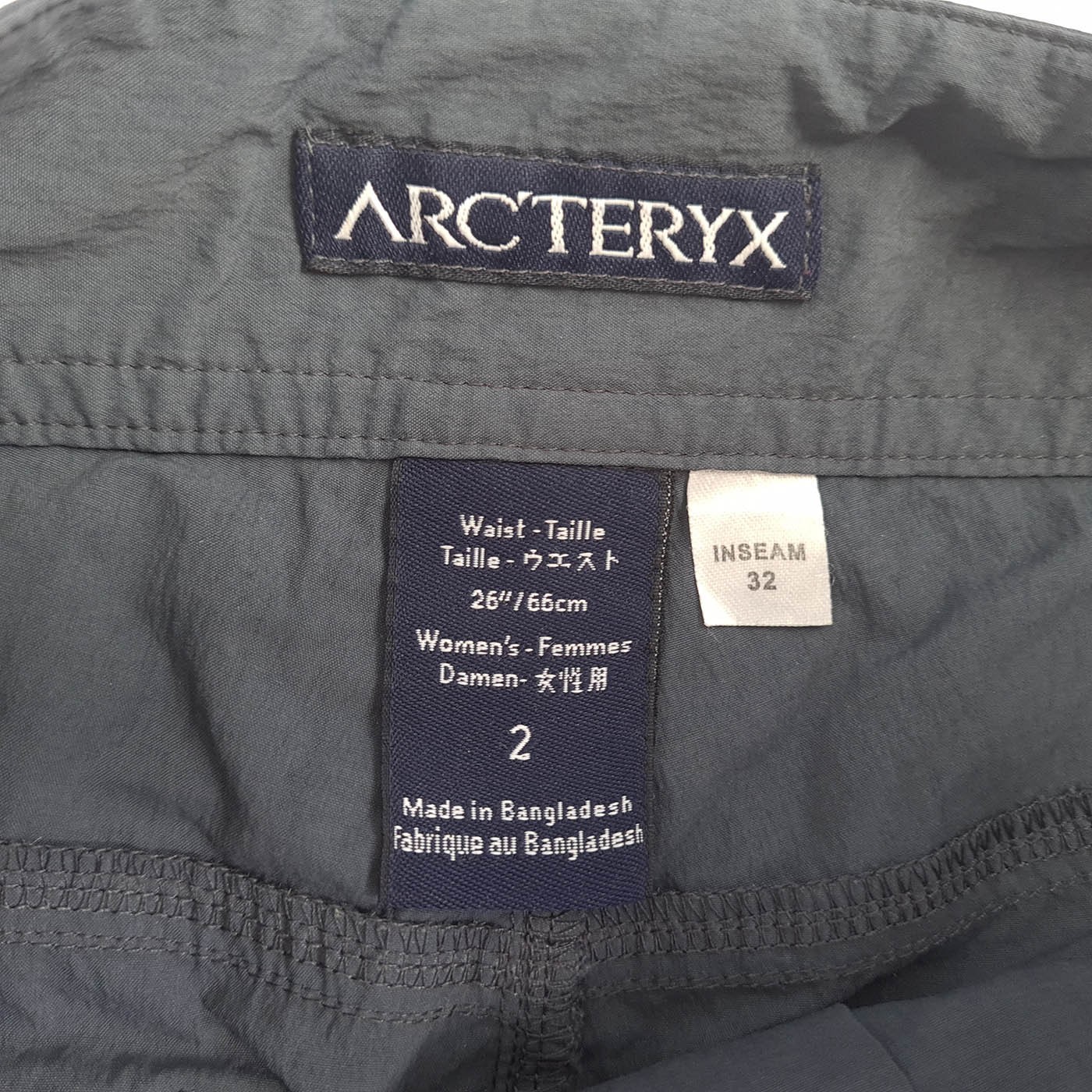 ARC'TERYX Pantalone cargo donna Arcteryx taglia 26 misura W30 L32 nylon elasticizzato leggero