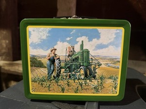VINTAGE John Deere Lunch Box "Suppertime"