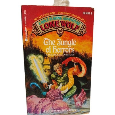 Lone Wolf #8 The Jungle Of Horrors By Joe Dever Gary Chalk Paperback Book 