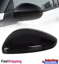 Left Side Door Wing Mirror Cover Cap Gloss Black For Peugeot 208 2008 2012-2018
