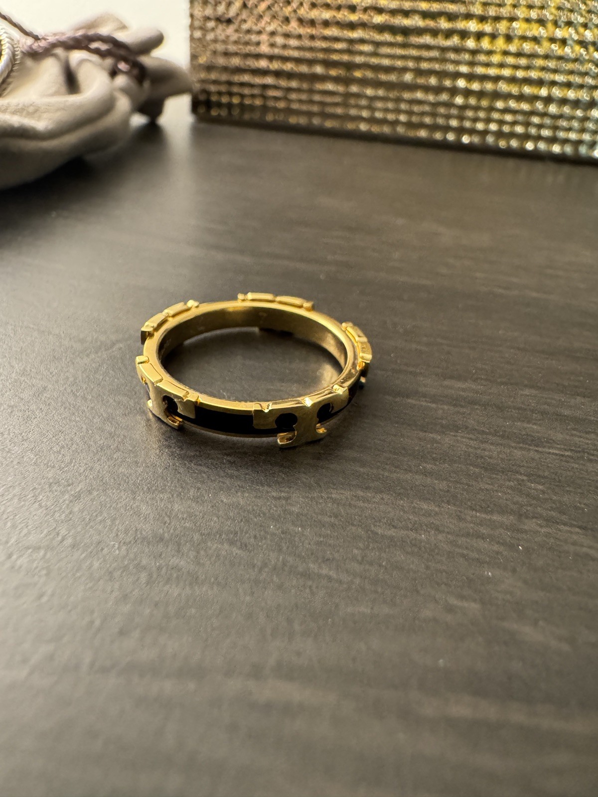 Tory Burch Kira Stackable Enamel Ring - image 5