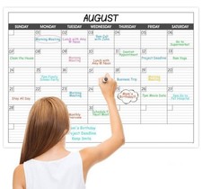Large Dry Erase Calendar for Wall - Undated 1 Month Big Wall Calendar, 40" x ...