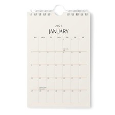 Small Wall Calendar 2026 - Vertical 6x9 inch January 2026 to June 2027 - Smal...