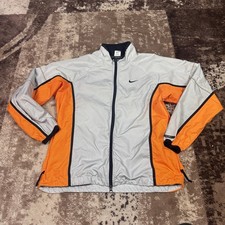 Vintage 90's Nike Windbreaker Jacket Mens Medium Reflective Cycling Running