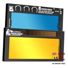 Flex Series Shade 5-13 Auto Darkening Welding Lens 2" x 4 1/4", Adjustable Gold