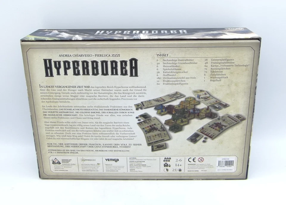 Hyperborea Asmodee deutsche Ausgabe Brettspiel Kellerfund Kellergeruch - Bild 2 von 4