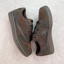 Travis Scott x Air Jordan 1 Low OG Full Dark Brown SuedeMen's Basketball Sneaker
