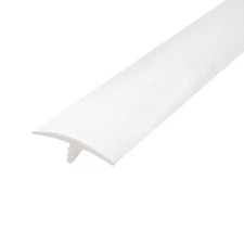 Outwater Plastic T-molding 1-1/4 Inch White Flexible Polyethylene Center Barb
