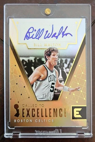 2017-18 Panini Essentials Bill Walton Called to Excellence Auto 35/35 #CE-BWT