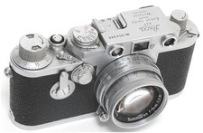  Vintage Leica IIIf camera w. Leitz Summicron 2/5cm lens NEEDS CLEANING