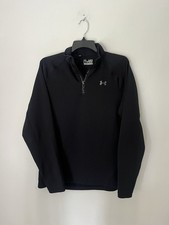 Under Armour Cold Gear Men s Quarter Zip Pullover Size Medium Black