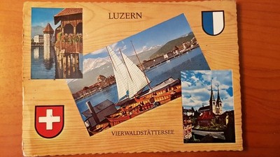 Postcard 2422 used, Lucerne, Switzerland, postcard, collection