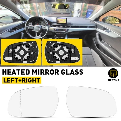 Driver Passenger Side Mirror Glass Heated Fits Audi A3 2011 2012 2013 Left Right