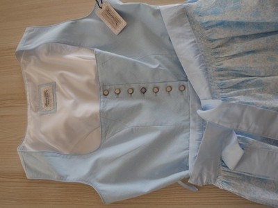 C93 Gr 48 Heimatgwand Stockerpoint Dirndl Chloe Kleid Trachten Baby-Blau NEU
