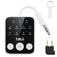 Bluetooth 5.3 Transmitter Receiver 2-in-1, aptX Adaptive  Low Latency Wirele...