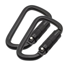 Auto Locking Carabiner 30KN 6500lbs Heavy Duty Large Clip Climbing Carabiner ...
