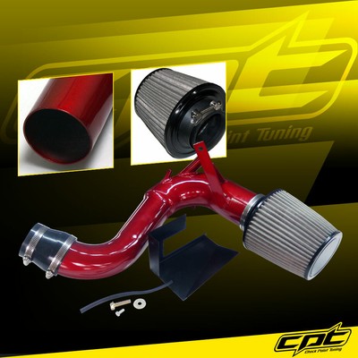 For 11-14 Sonata Turbo 2.0L 4cyl Red Cold Air Intake + Black Filter Cover