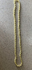 VINTAGE 28" CONTINUOUS YELLOW LUSTRE BEADED NECKLACE — photo 3