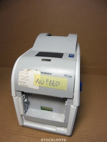 Intermec PC23D USB Thermal 2" Label Printer DOESN'T FEED - BROKEN TOP COVER