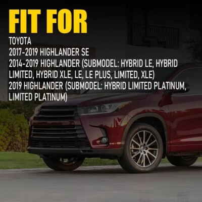 Lqito Espejo Lateral Derecho Del Pasajero Para Toyota Highlander 2014-2019 Con Vidrio El&eacute;ctrico