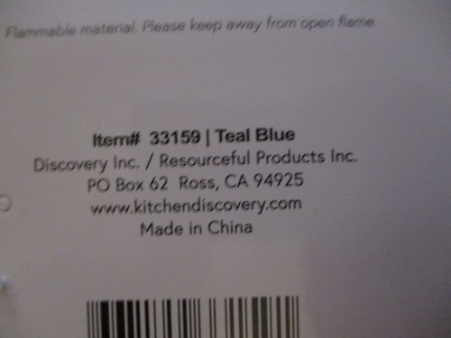Kitchen Discovery 8” Chenille Woven Trivets Teal Blue Round (3) 100% Cotton - Picture 7 of 7